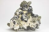 Huge Sphalerite, Pyrite, and Quartz Cluster - Kosovo #209807-5